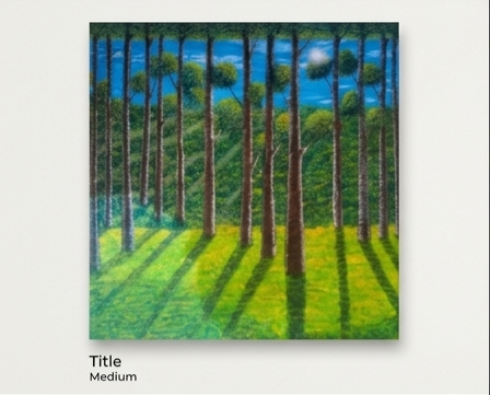 Sylvan Shadows – Sunlit Pine Forest Landscape